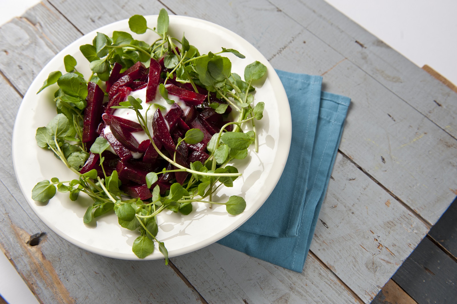 Rote-Bete-Salat mit Frischkäse
