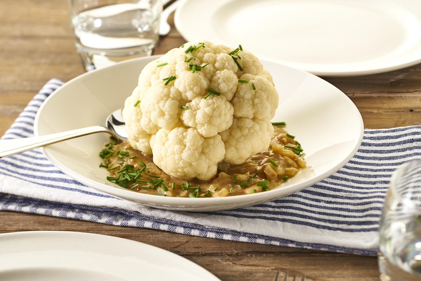 Blumenkohl mit Zwiebelsauce