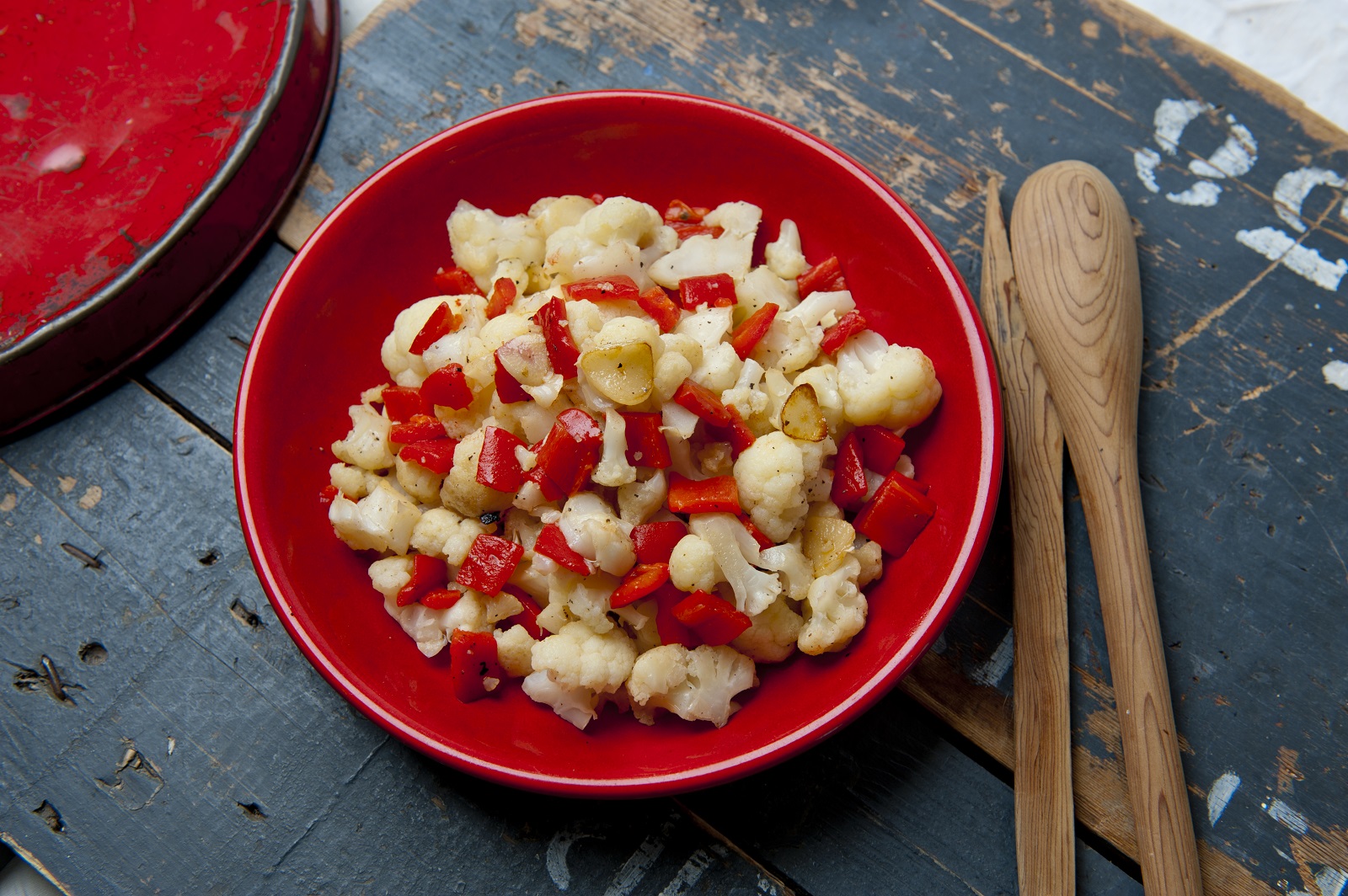 Blumenkohlsalat mit Huhn und Kartoffeln