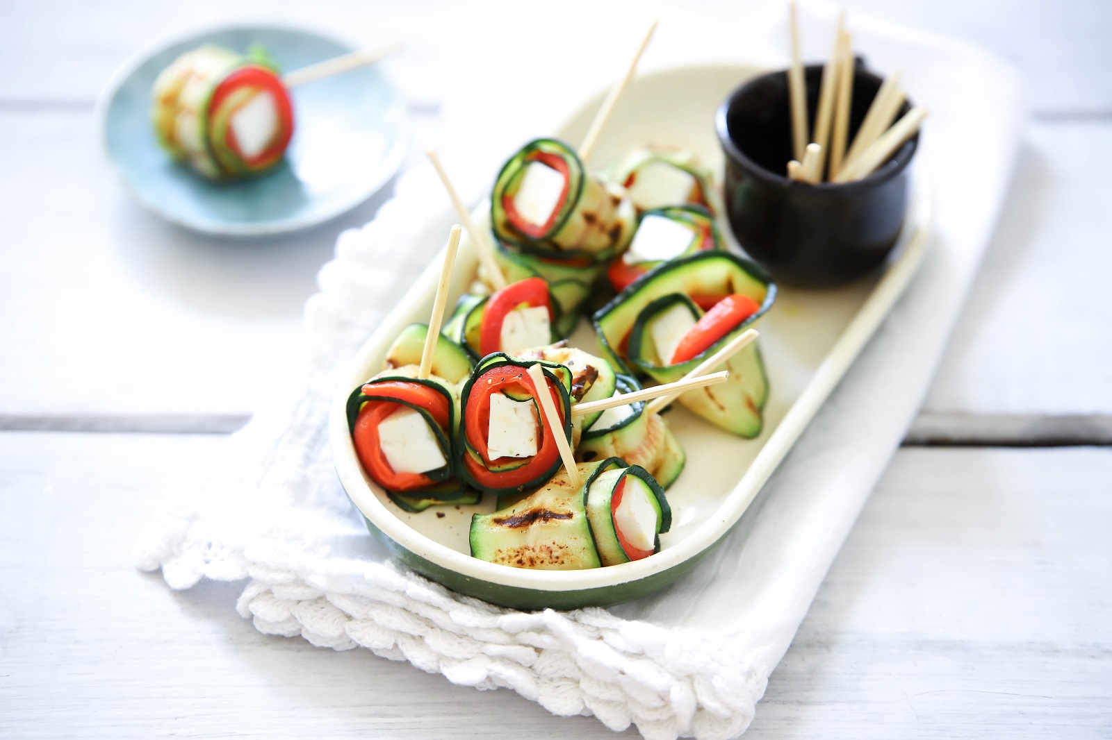 Snacks mit Zucchini