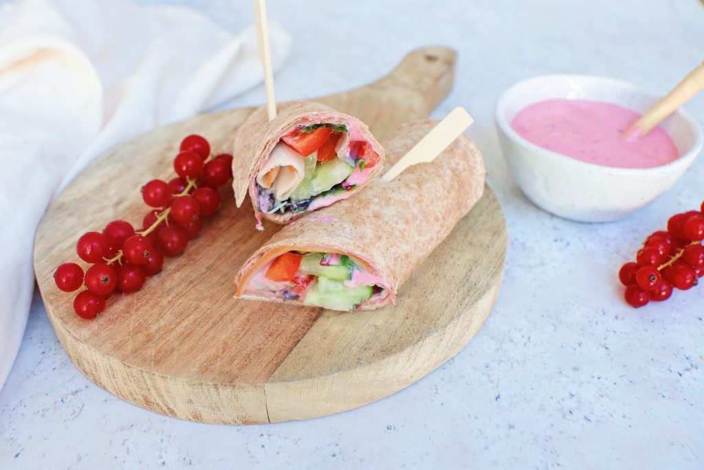 Hähnchen-Gemüse-Wraps