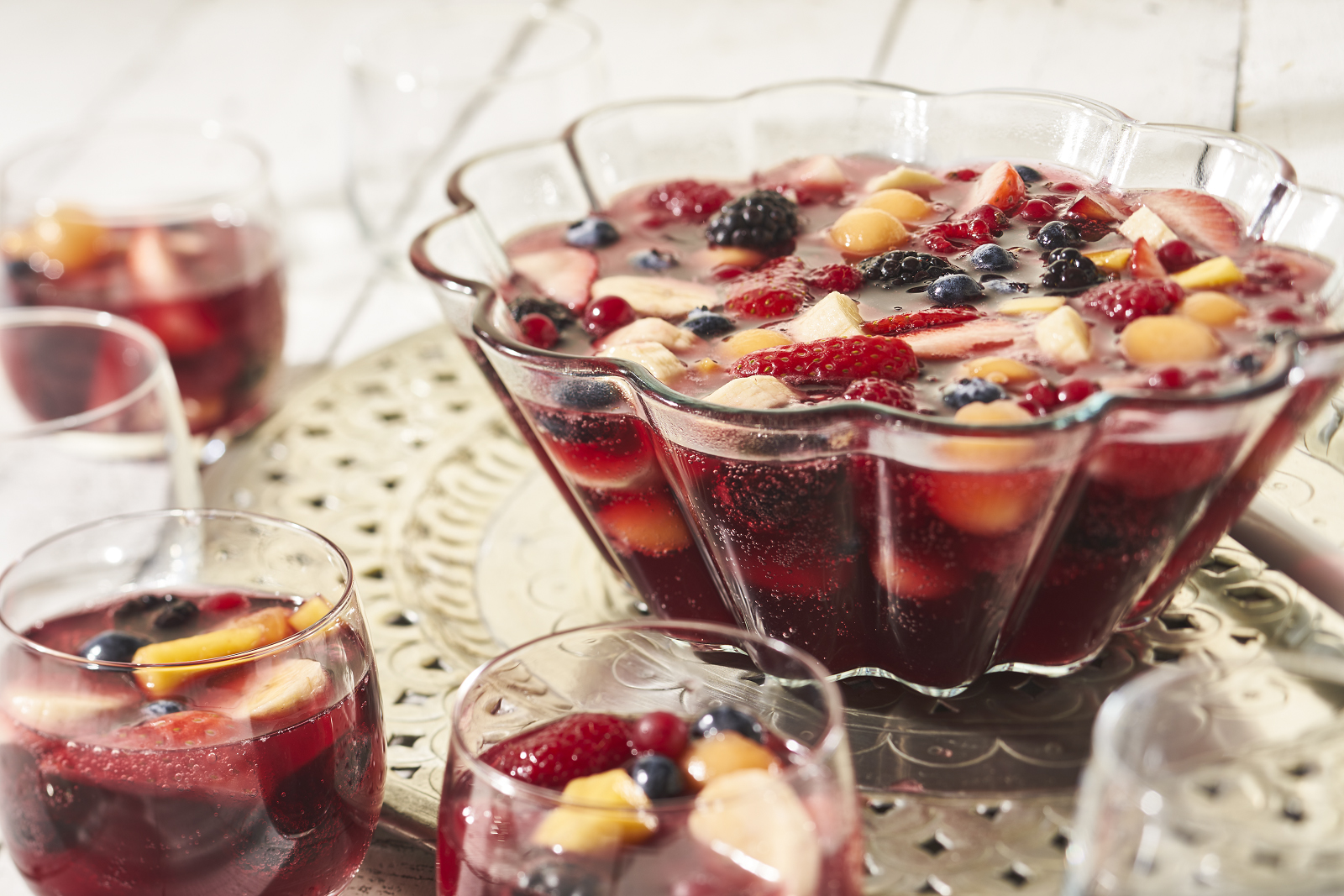 Festliche Obstschale