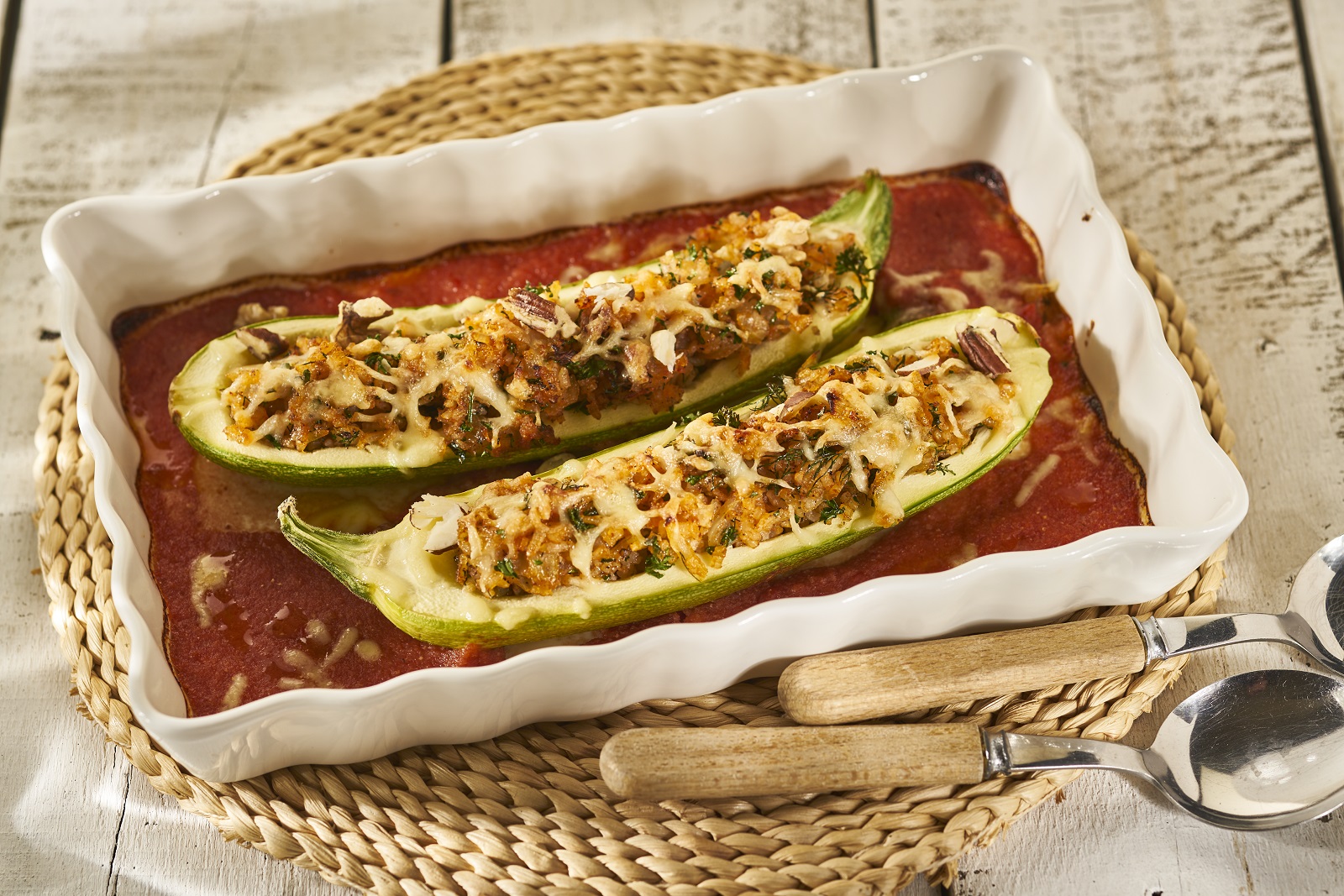 Veggipedia - Stuffed courgettes