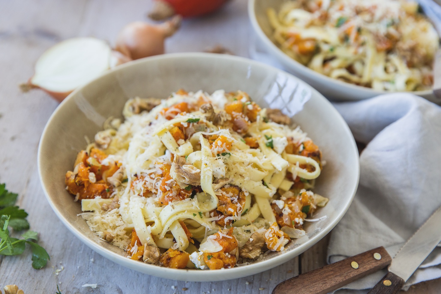Pompoenpasta