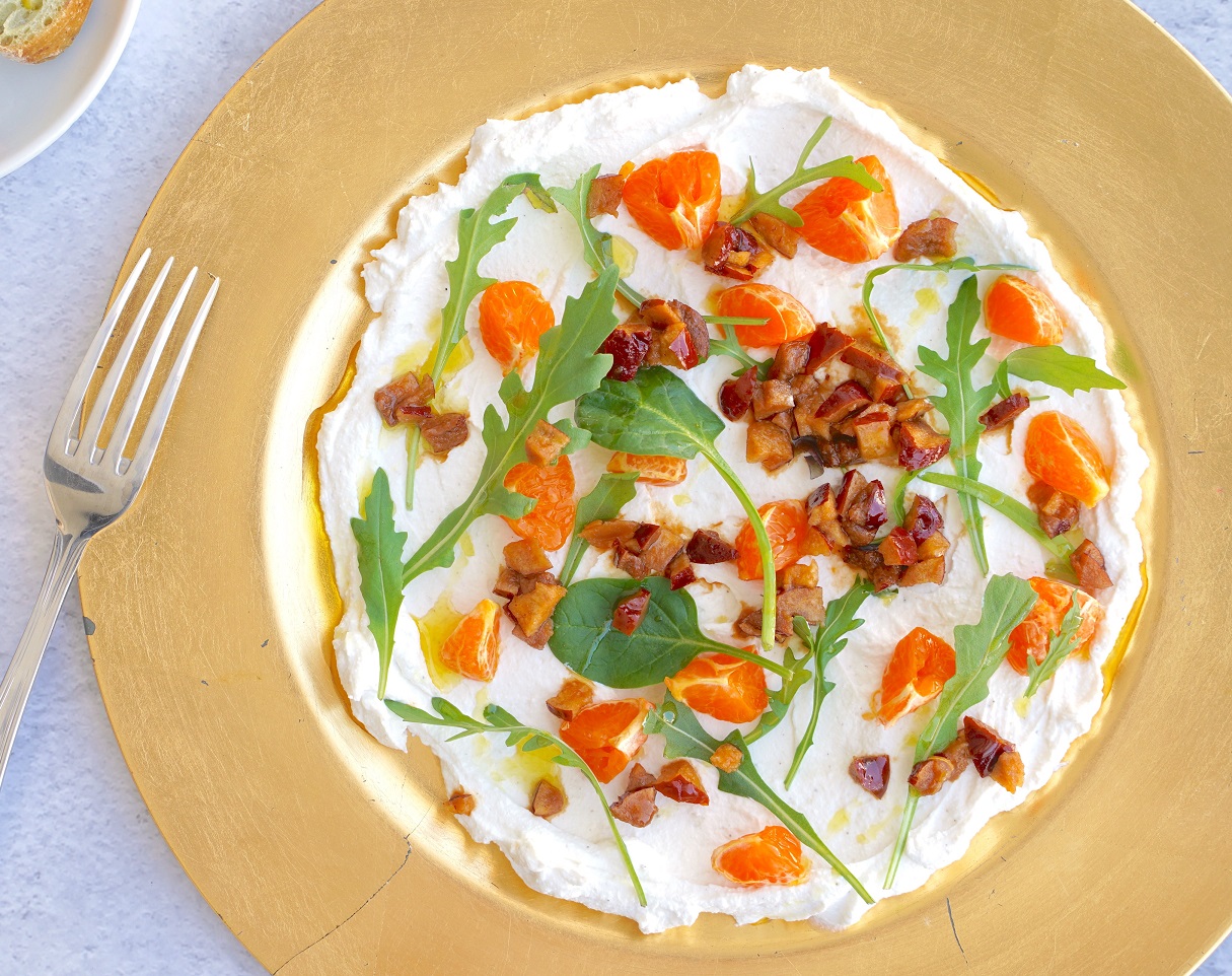 Ricotta spread met jujube en mandarijn