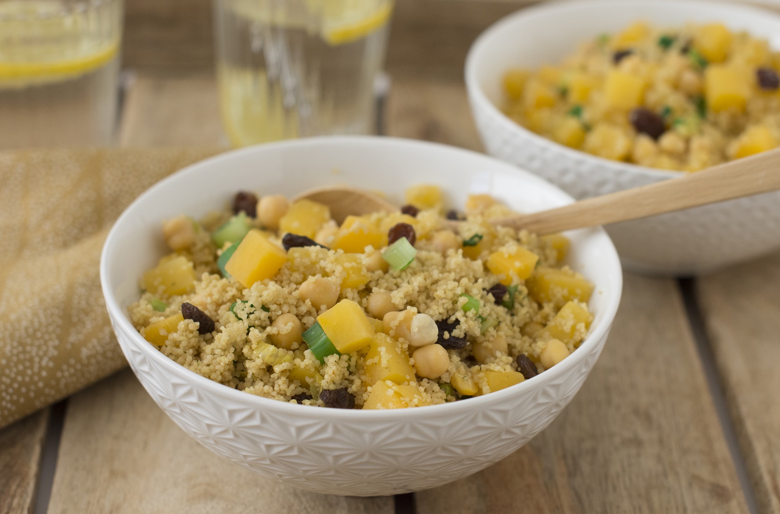 Couscous mit Kohlrabi und Kichererbsen