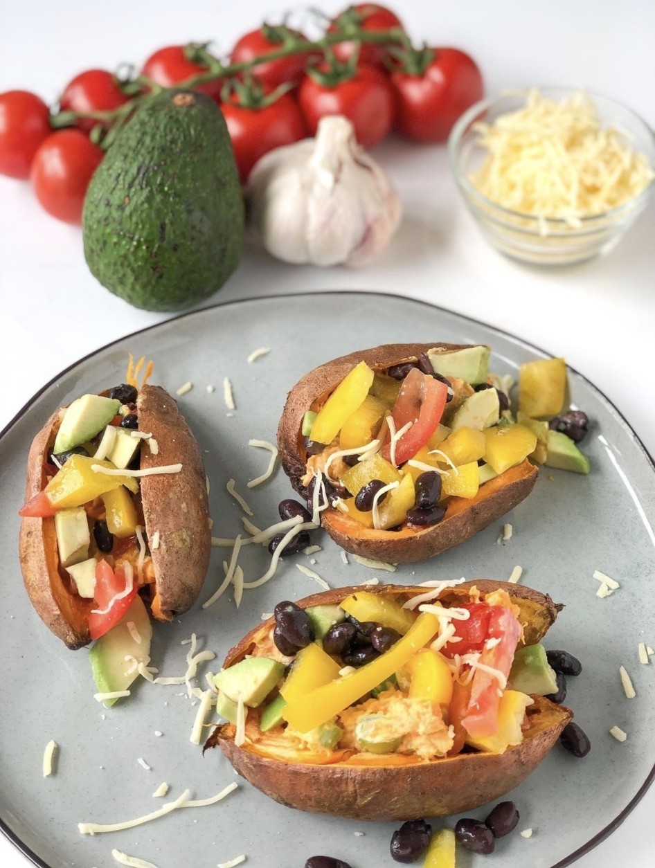 Veggipedia - Stuffed sweet potato from the Healthy Dutchies